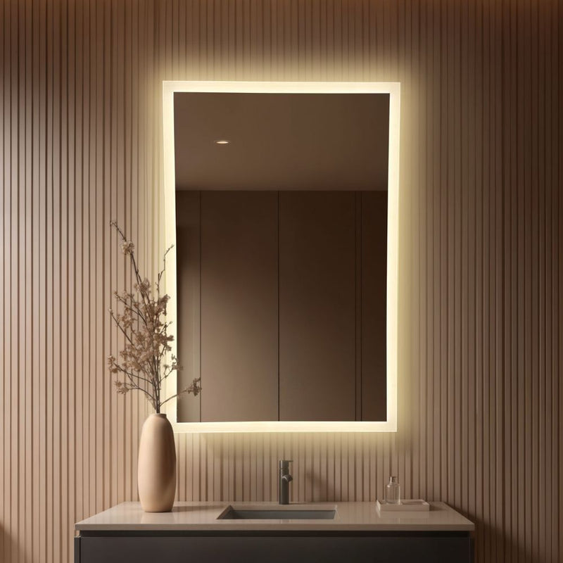 Taisnstūra LED spogulis ar priekšējo apgaismojumu 700x1000 mm